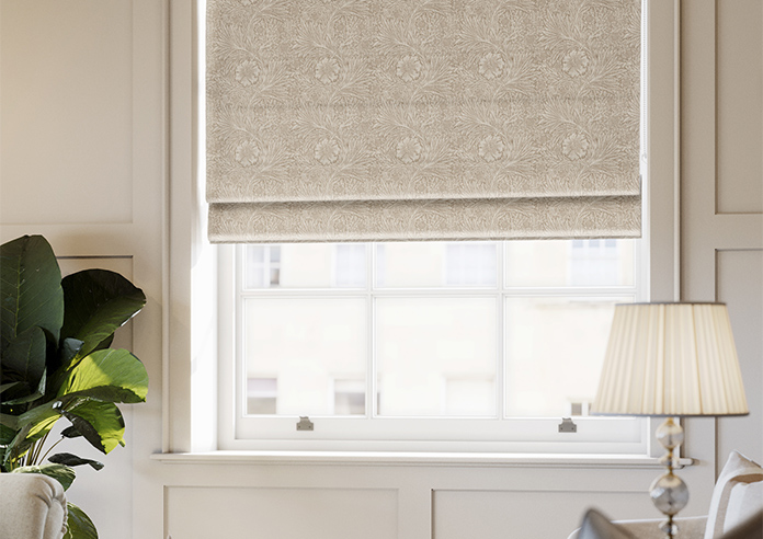 William Morris At Home Marigold, Woven Linen - Roman Blind - Image 5